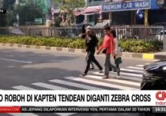 Jembatan Penyeberangan Orang di Kapten Tendean Roboh, Kini Diganti Zebra Cross