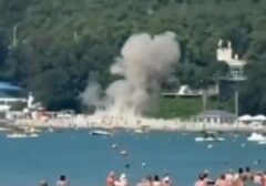 Insiden Pesawat Nirawak Jatuh di Pesisir Pantai Gelendzhik Rusia