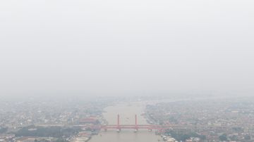 Kualitas Udara Palembang Memburuk Akibat Kepungan Kabut Asap Karhutla