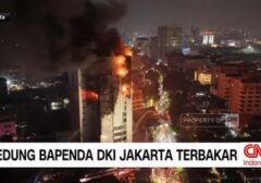 Gedung Dinas Teknis Bapenda DKI Jakarta di Gambir Dilahap Si Jago Merah